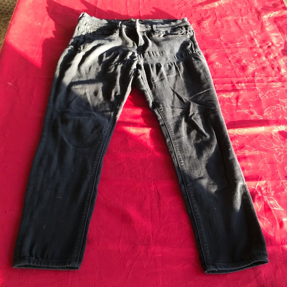 Express Legging MIA/ Mid Rise black wash jeans 10s